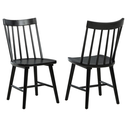Middleton Solid Wood Dining Side Chair Black (Set of 2) - 108546BLK