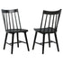 Middleton Solid Wood Dining Side Chair Black (Set of 2) - 108546BLK