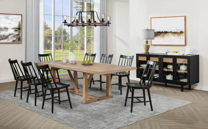 Middleton Solid Wood Dining Side Chair Black (Set of 2) - 108546BLK