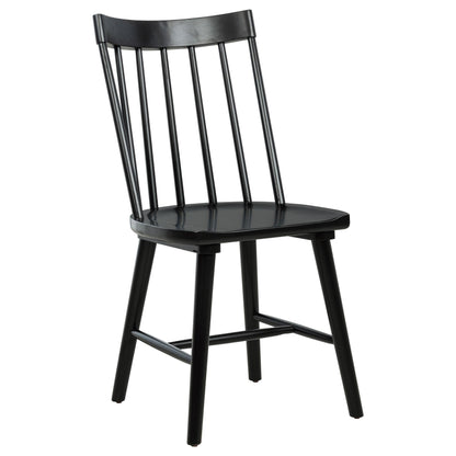 Middleton Solid Wood Dining Side Chair Black (Set of 2) - 108546BLK