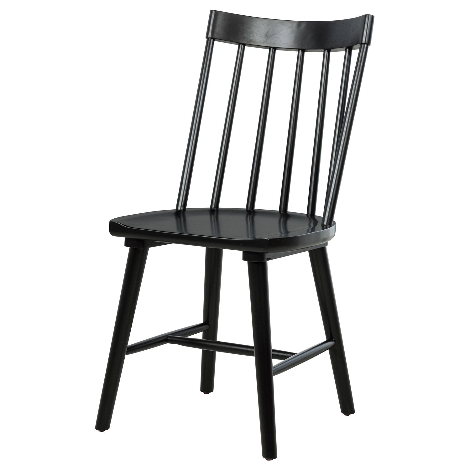 Middleton Solid Wood Dining Side Chair Black (Set of 2) - 108546BLK