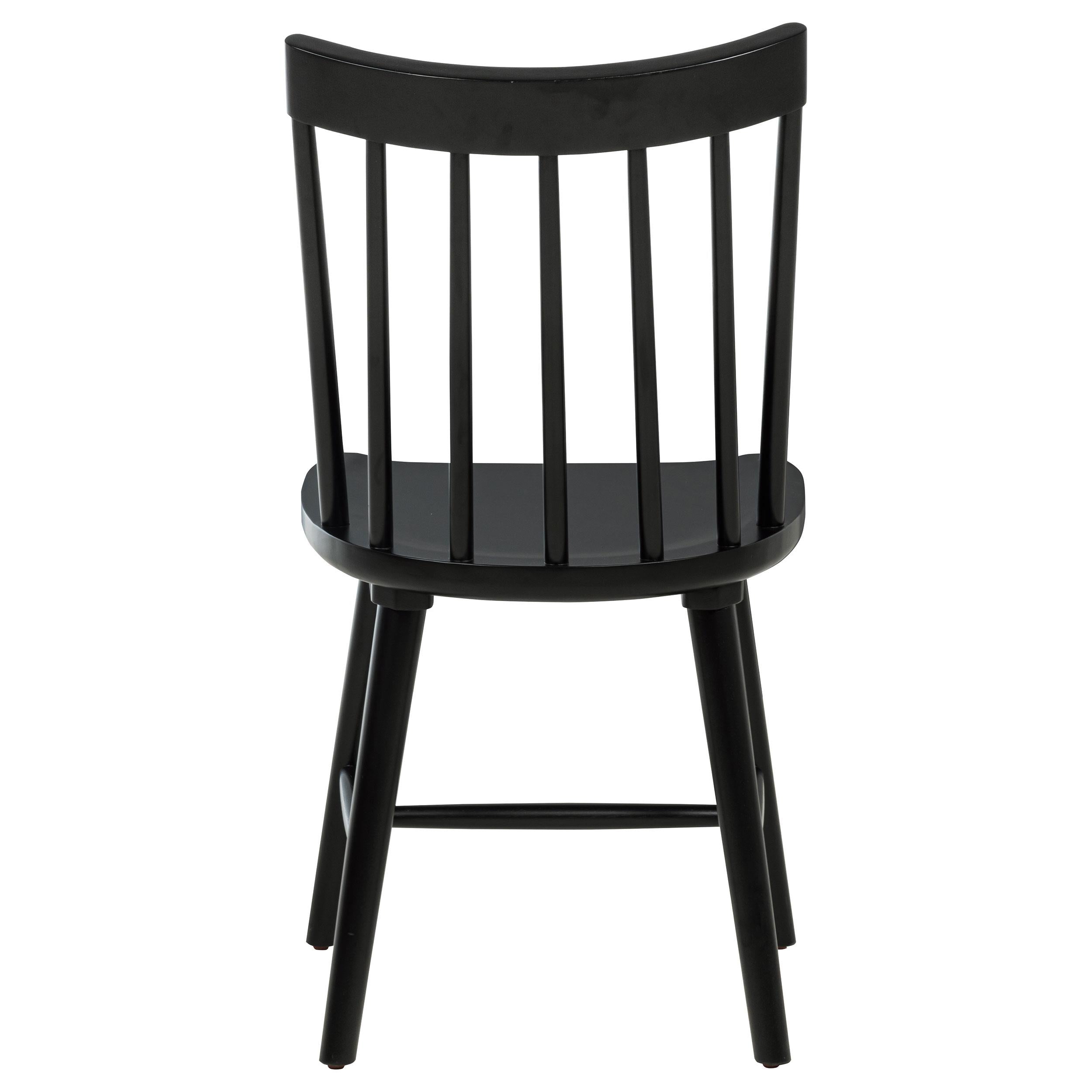 Middleton Solid Wood Dining Side Chair Black (Set of 2) - 108546BLK