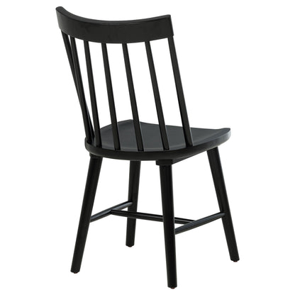 Middleton Solid Wood Dining Side Chair Black (Set of 2) - 108546BLK