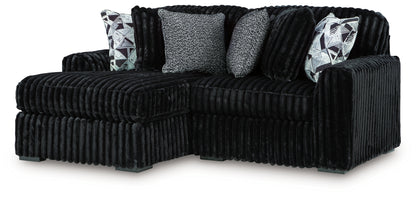 Midnight-Madness 2-Piece Sectional with Chaise - 98103S13