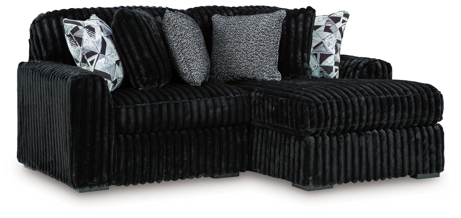 Midnight-Madness 2-Piece Sectional with Chaise - 98103S14