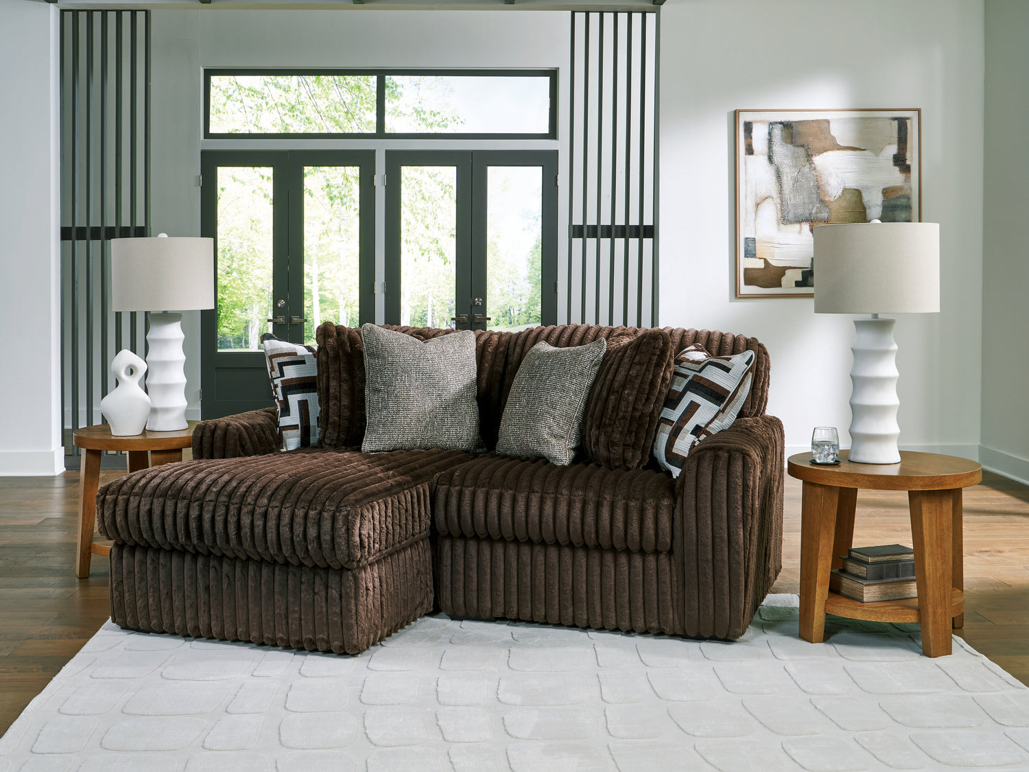Midnight-Madness 2-Piece Sectional with Chaise - 98104S13