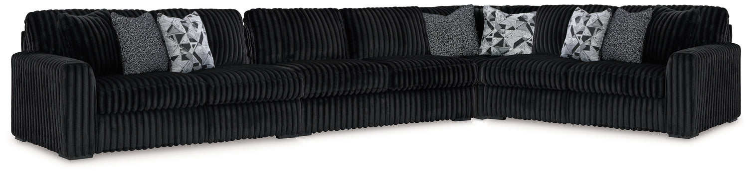 Midnight-Madness 4-Piece Sectional - 98103U11