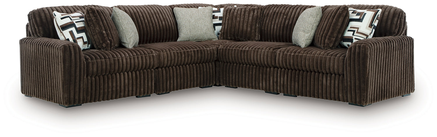 Midnight-Madness 5-Piece Sectional - 98104S26
