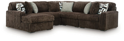Midnight-Madness 5-Piece Sectional with Chaise - 98104S21