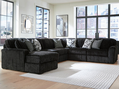 Midnight-Madness 6-Piece Sectional with Chaise - 98103S23