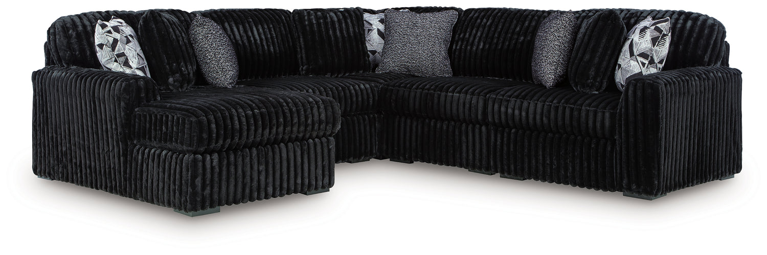 Midnight-Madness 6-Piece Sectional with Chaise - 98103S23
