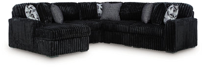 Midnight-Madness 6-Piece Sectional with Chaise - 98103S23