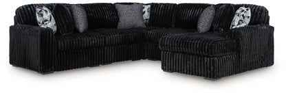 Midnight-Madness 6-Piece Sectional with Chaise - 98103S24