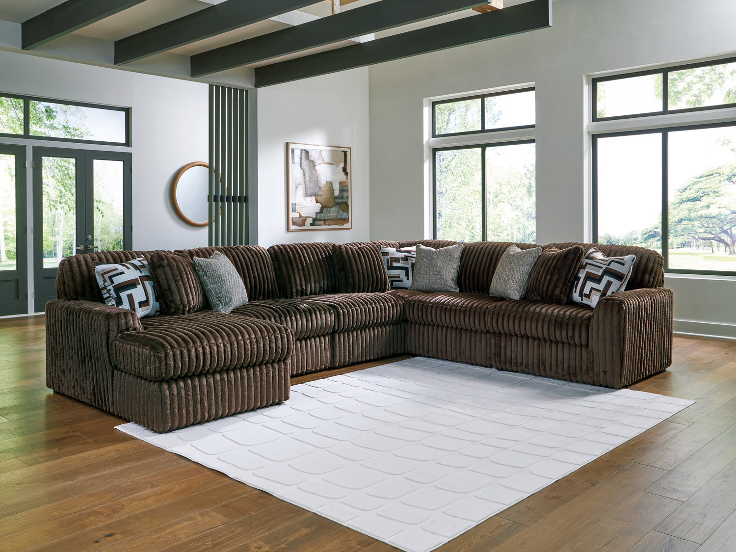 Midnight-Madness 6-Piece Sectional with Chaise - 98104S23
