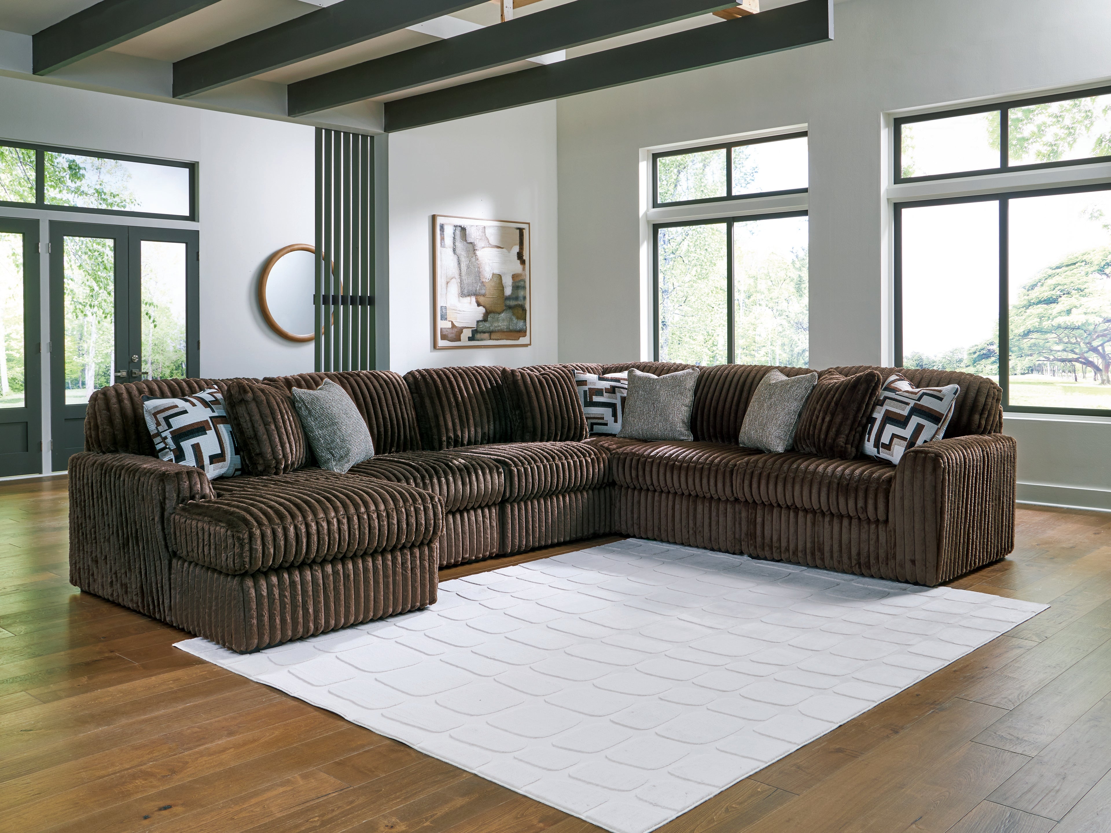 Midnight-Madness 6-Piece Sectional with Chaise - 98104S23
