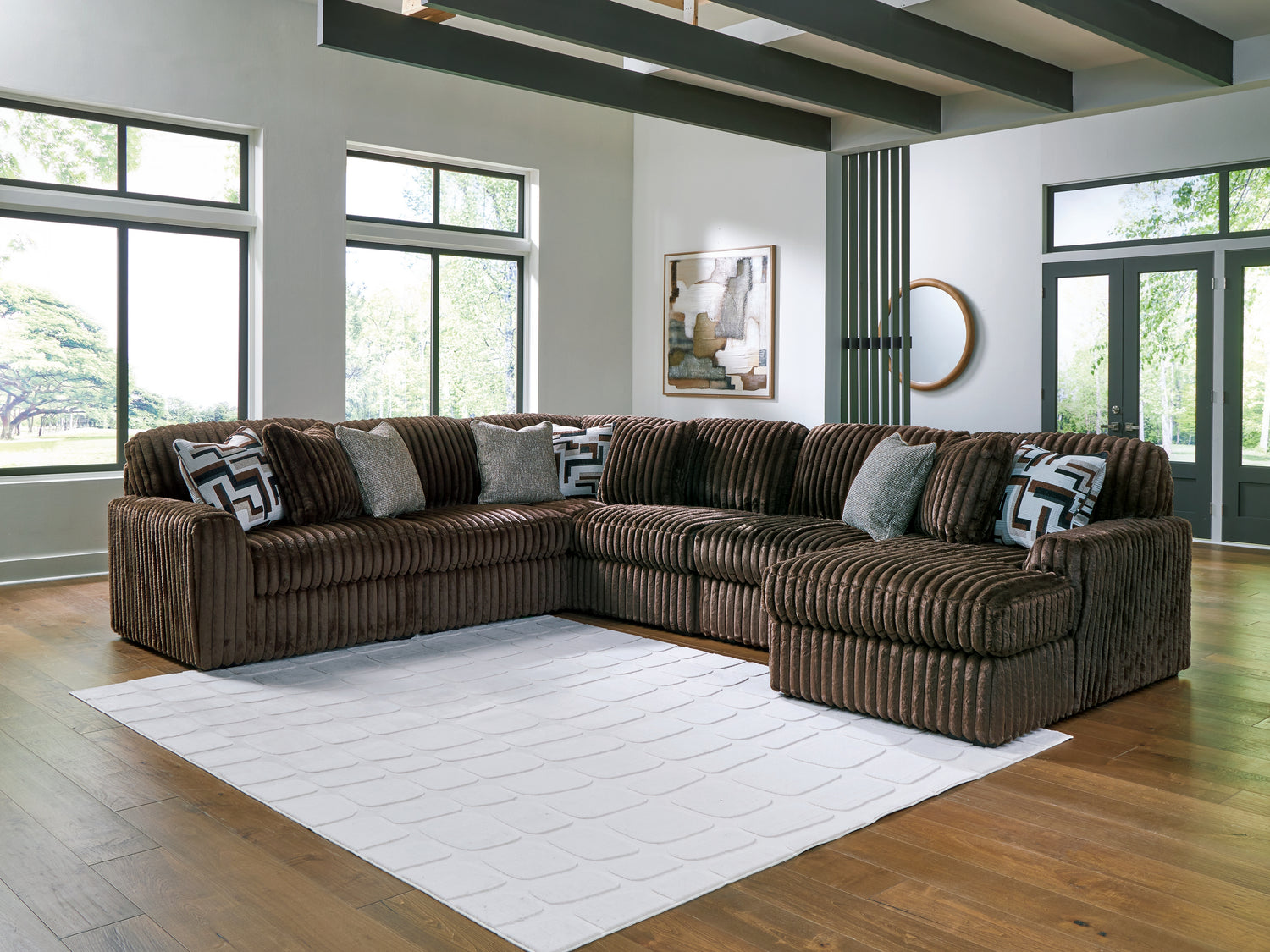 Midnight-Madness 6-Piece Sectional with Chaise - 98104S24