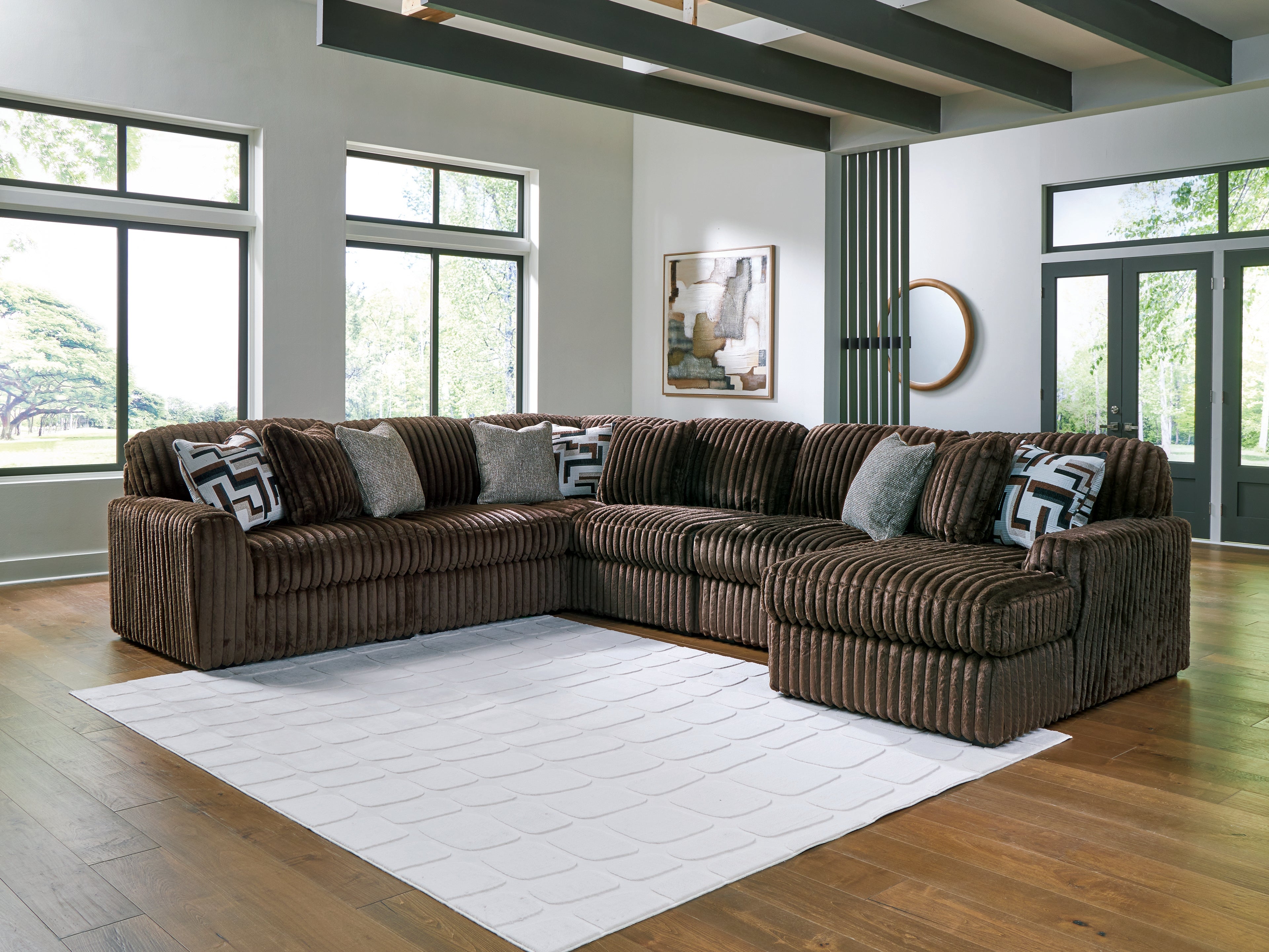 Midnight-Madness 6-Piece Sectional with Chaise - 98104S24