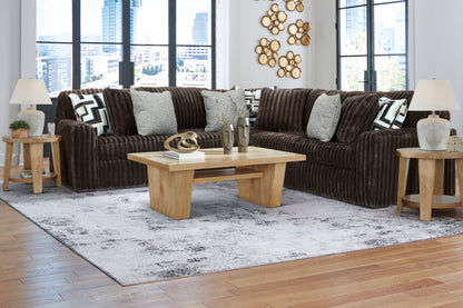 Midnight-Madness Chocolate 3-Piece Sectional - 98104S6