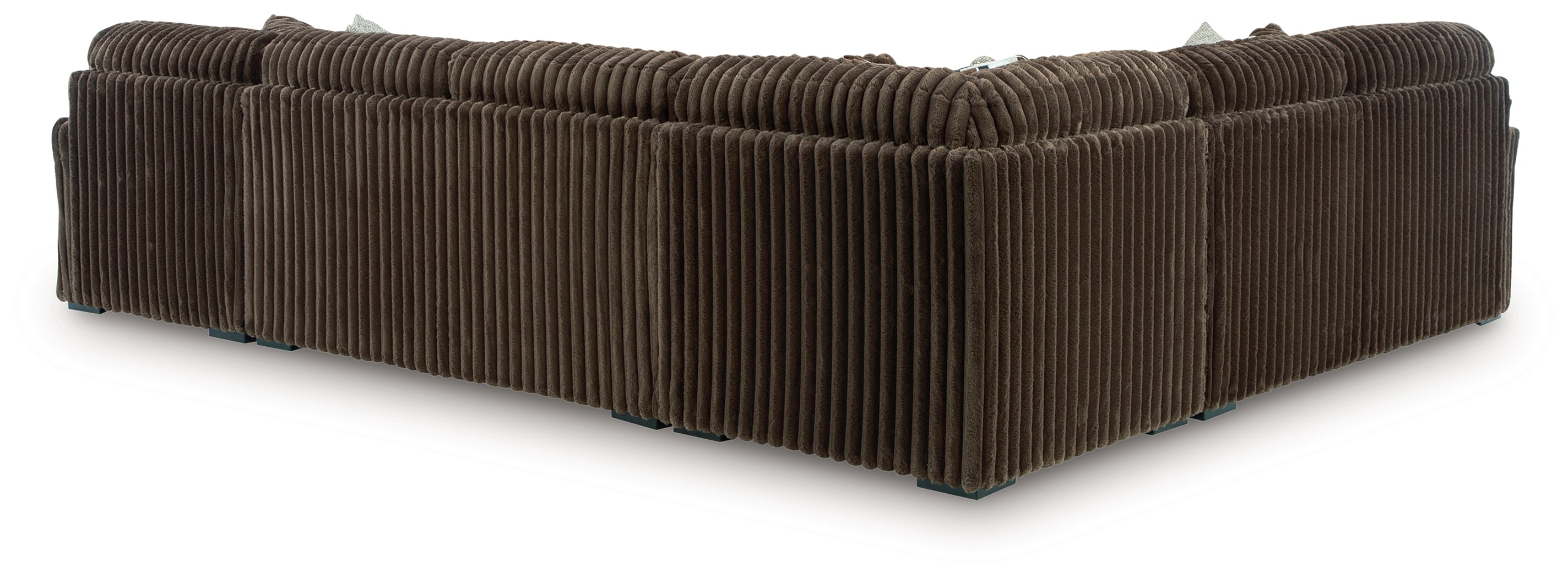 Midnight-Madness Chocolate 4-Piece Sectional with Chaise - 98104S3