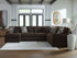 Midnight-Madness Chocolate 4-Piece Sectional with Chaise - 98104S4