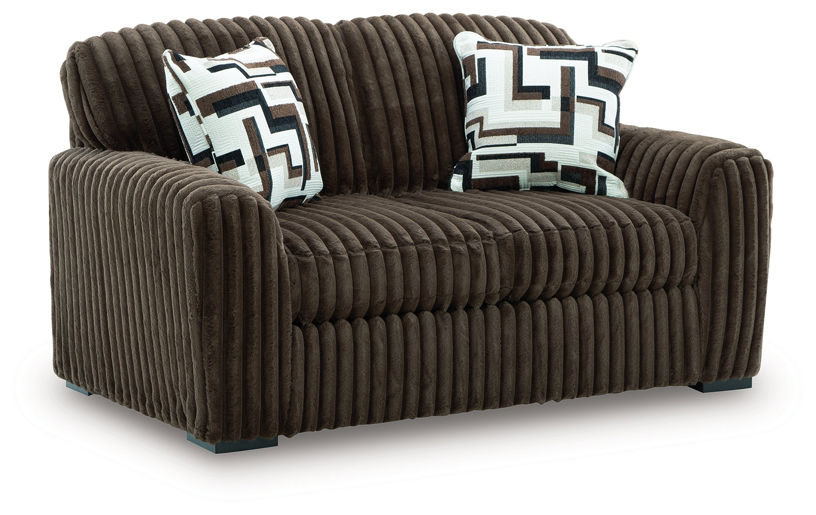 Midnight-Madness Chocolate Loveseat - 9810435
