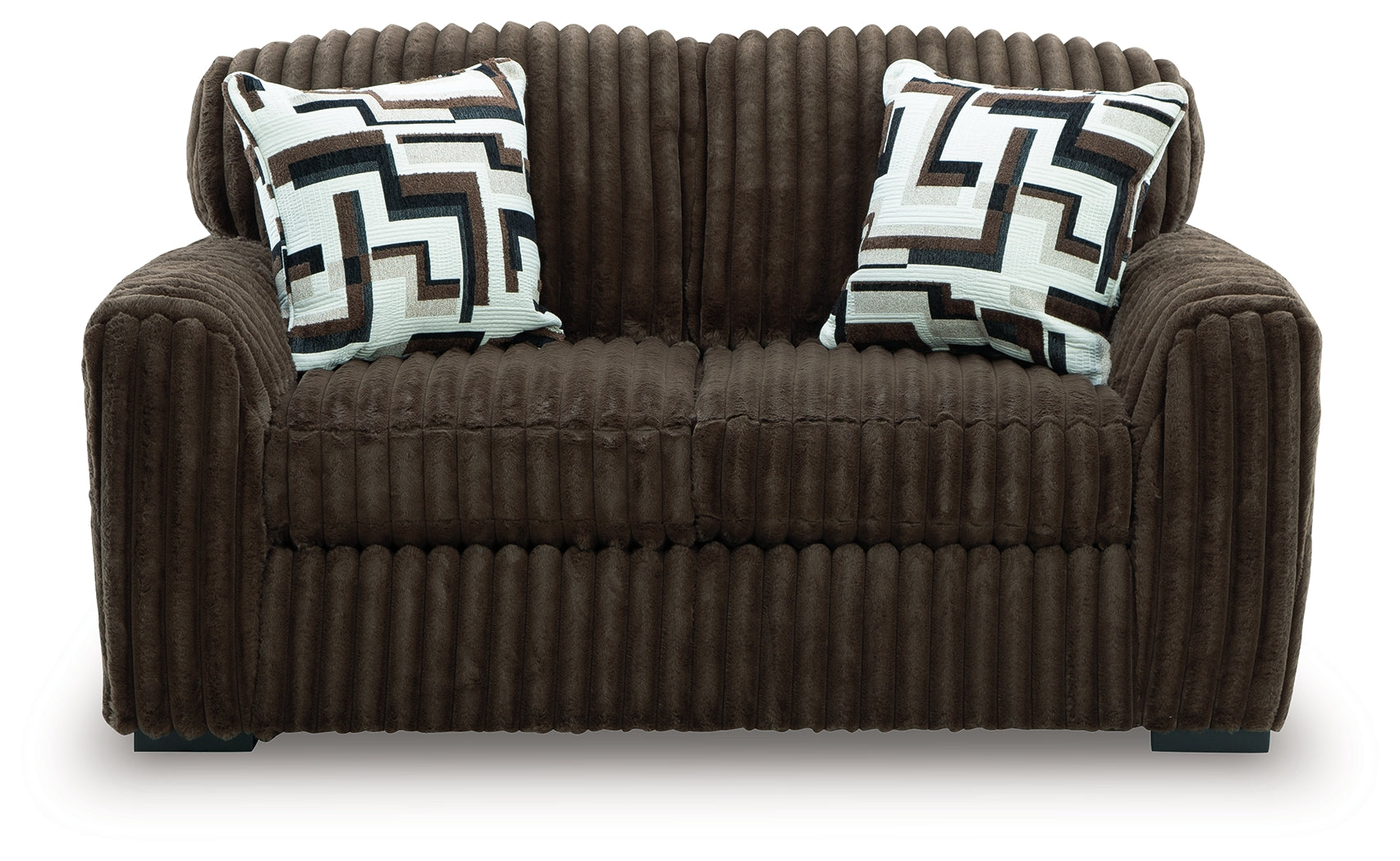 Midnight-Madness Chocolate Loveseat - 9810435