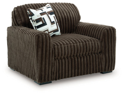 Midnight-Madness Chocolate Oversized Chair - 9810423