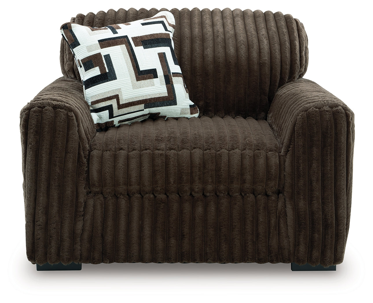 Midnight-Madness Chocolate Oversized Chair - 9810423