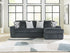 Midnight-Madness Gunmetal 2-Piece Sectional Sofa Chaise - 98105S3