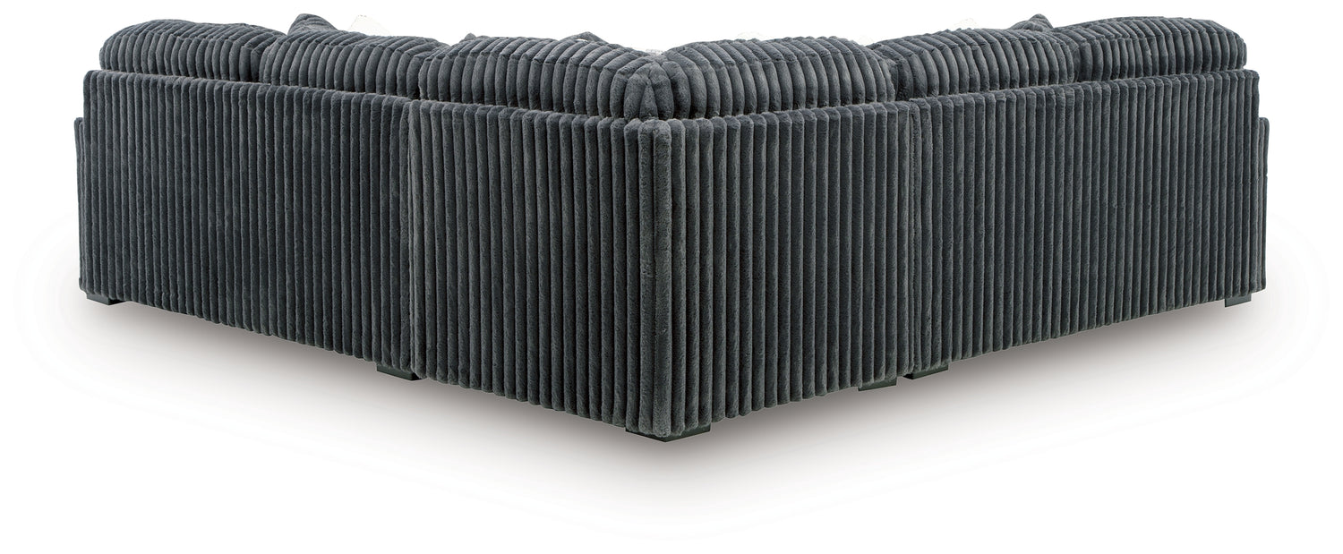 Midnight-Madness Gunmetal 3-Piece Sectional - 98105S5