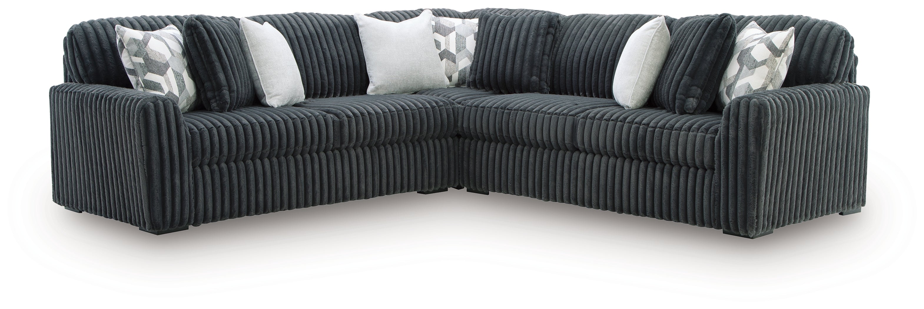 Midnight-Madness Gunmetal 3-Piece Sectional - 98105S5