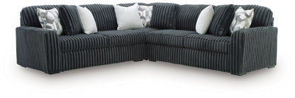 Midnight-Madness Gunmetal 3-Piece Sectional - 98105S5