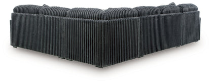 Midnight-Madness Gunmetal 4-Piece Sectional with Chaise - 98105S1