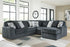 Midnight-Madness Gunmetal 5-Piece Sectional with Chaise - 98105S23