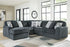 Midnight-Madness Gunmetal 6-Piece Sectional with Chaise - 98105S22