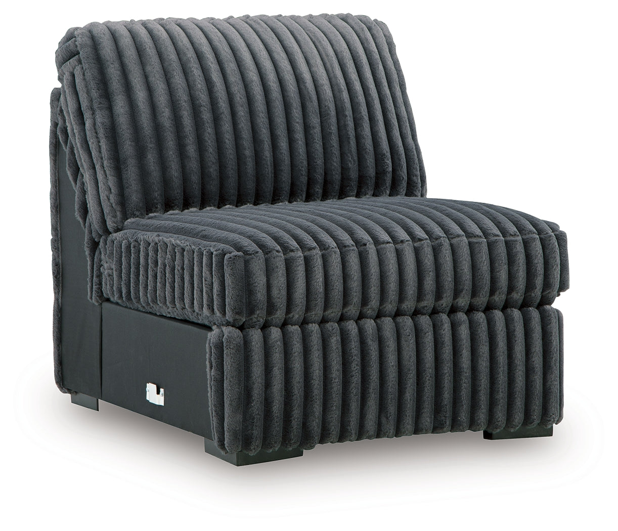 Midnight-Madness Gunmetal Armless Chair - 9810546
