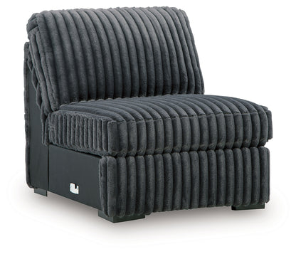 Midnight-Madness Gunmetal Armless Chair - 9810546