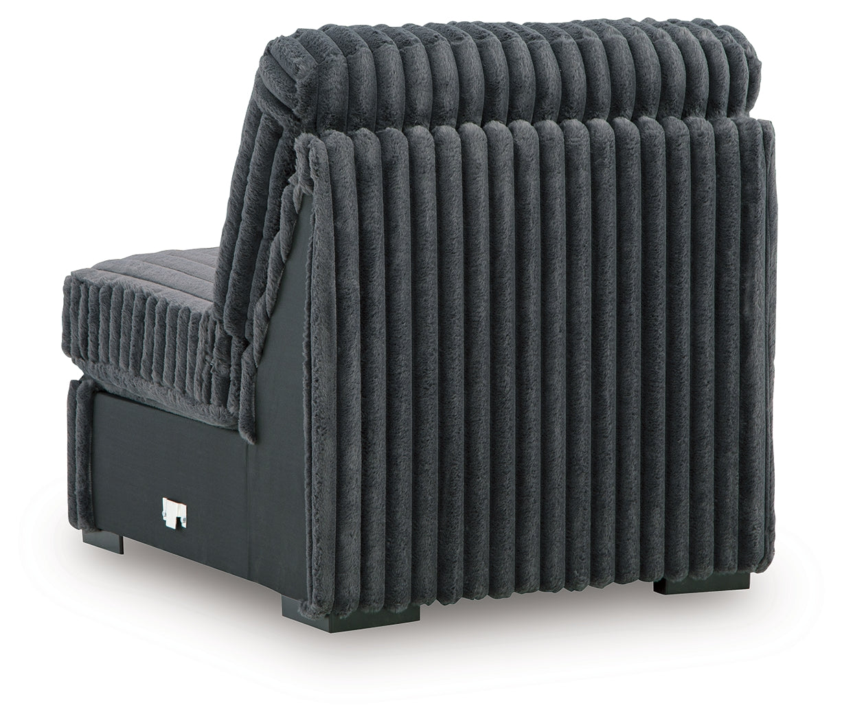 Midnight-Madness Gunmetal Armless Chair - 9810546