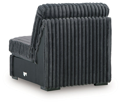 Midnight-Madness Gunmetal Armless Chair - 9810546