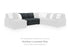 Midnight-Madness Gunmetal Armless Loveseat - 9810534