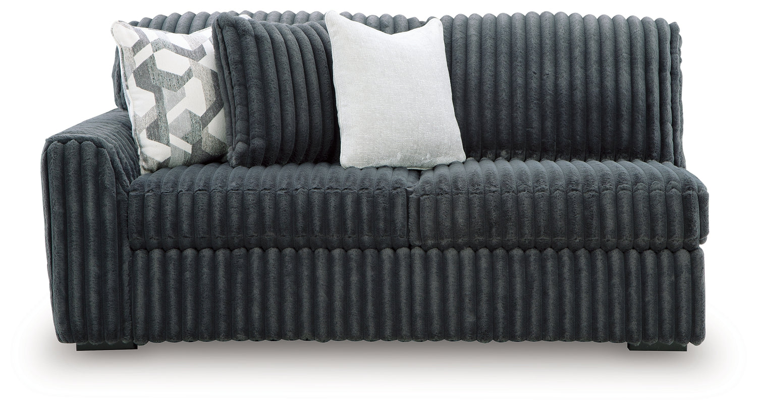 Midnight-Madness Gunmetal Left-Arm Facing Sofa - 9810566