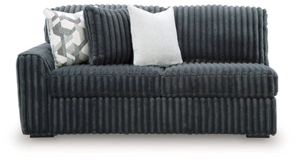 Midnight-Madness Gunmetal Left-Arm Facing Sofa - 9810566
