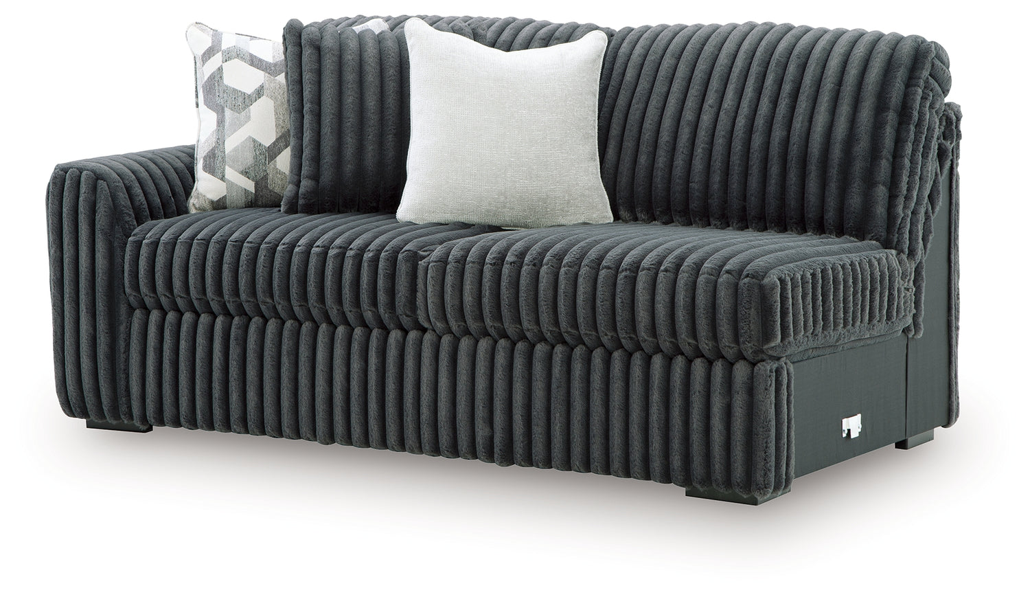 Midnight-Madness Gunmetal Left-Arm Facing Sofa - 9810566