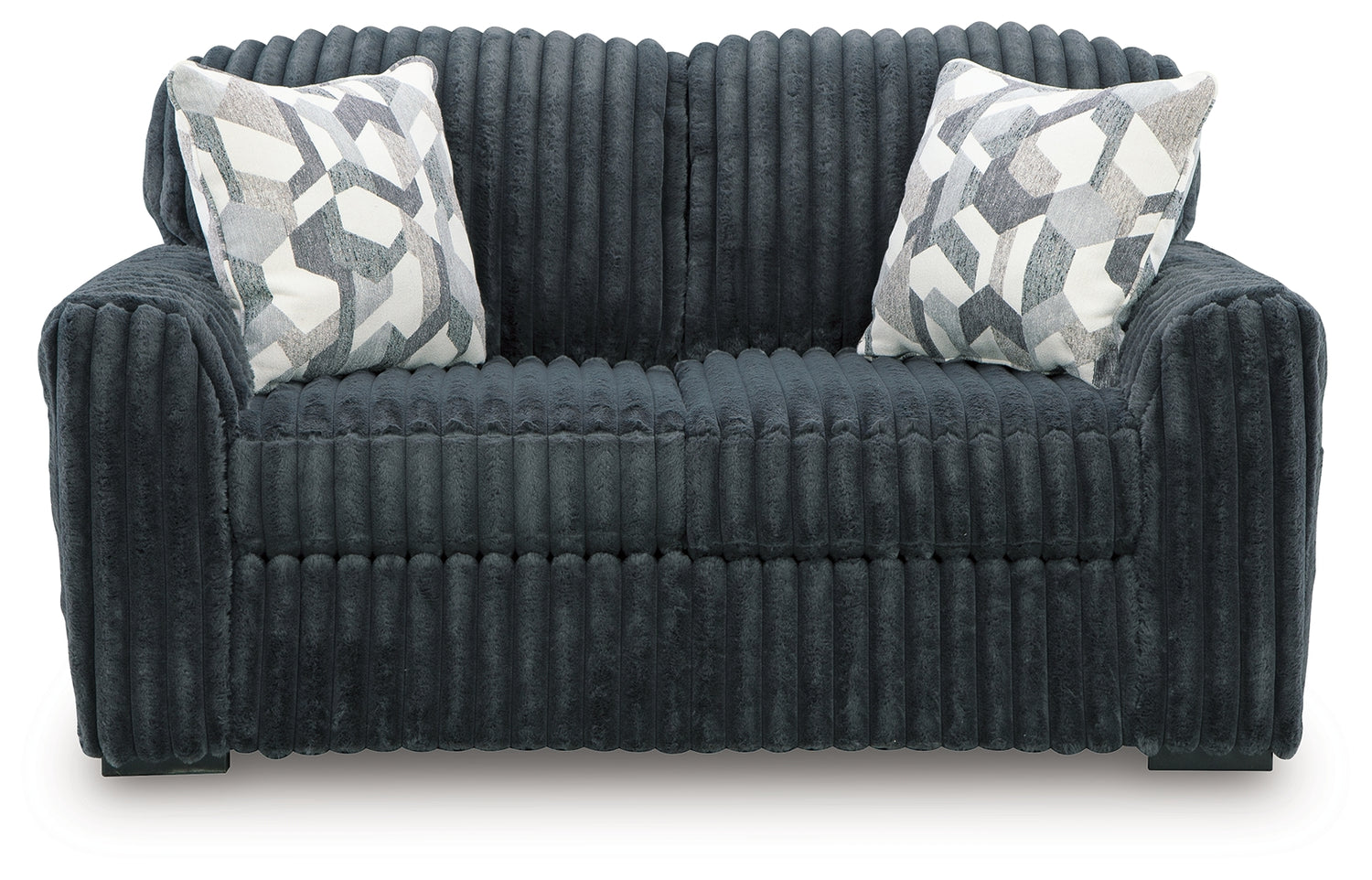 Midnight-Madness Gunmetal Loveseat - 9810535