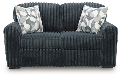 Midnight-Madness Gunmetal Loveseat - 9810535