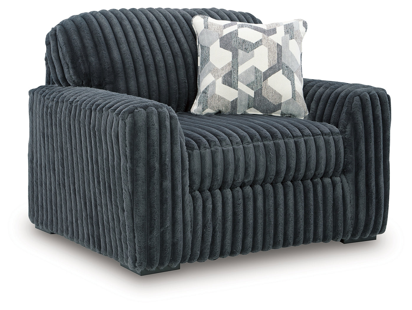 Midnight-Madness Gunmetal Oversized Chair - 9810523