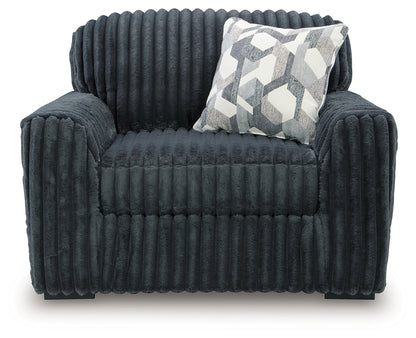 Midnight-Madness Gunmetal Oversized Chair - 9810523