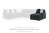Midnight-Madness Gunmetal Right-Arm Facing Corner Chaise - 9810517