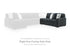 Midnight-Madness Gunmetal Right-Arm Facing Sofa - 9810567