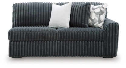 Midnight-Madness Gunmetal Right-Arm Facing Sofa - 9810567
